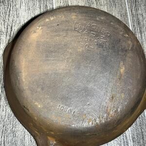 Vintage WAGNER SIDNEY-O No 6 Cast Iron Skillet 1056 L  9"